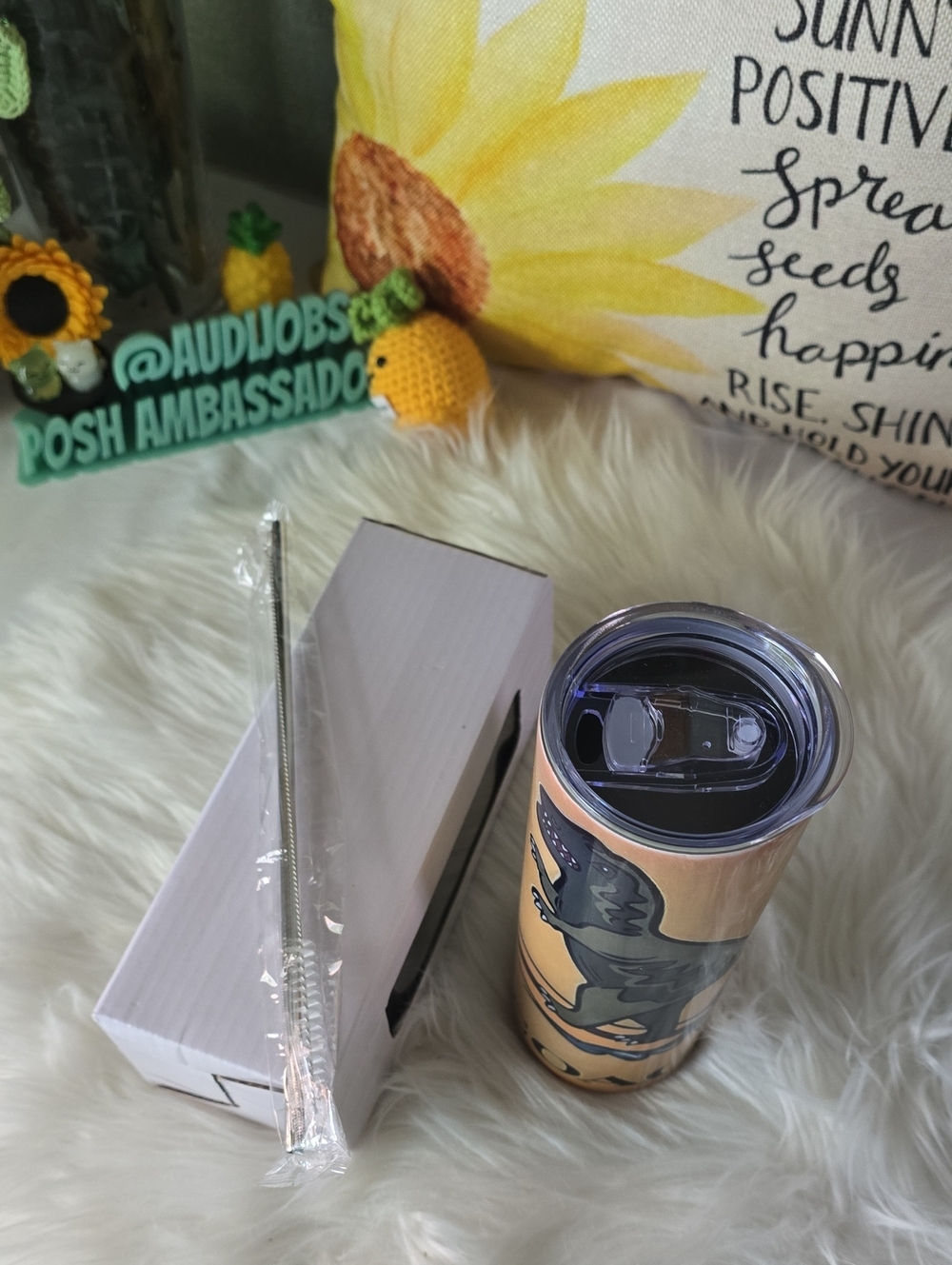 Cute Travel Tumbler Off BRAND NWT - Picture 7 of 11